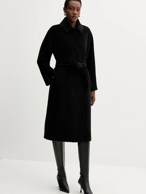 Marella płaszcz wełniany kolor czarny 2523016142200