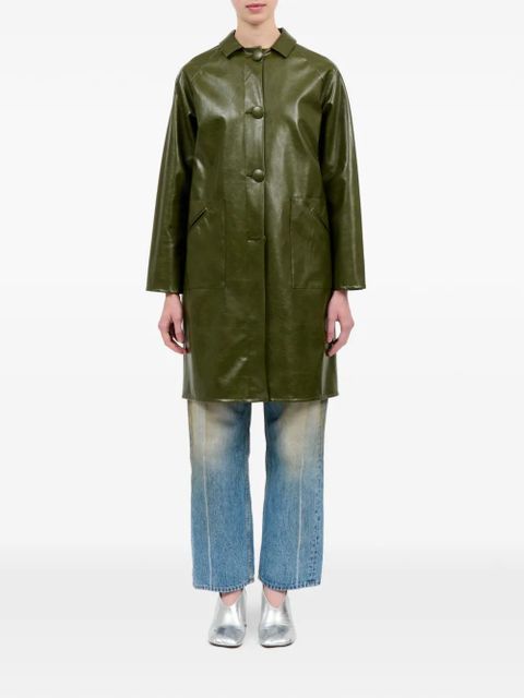 MM6 Maison Margiela buttoned single-breasted coat - Green - zdjęcie produktu nr 2