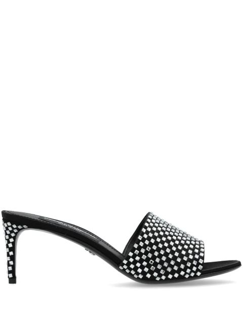 Dolce & Gabbana 65mm Satin Mules - Black - zdjęcie produktu nr 1