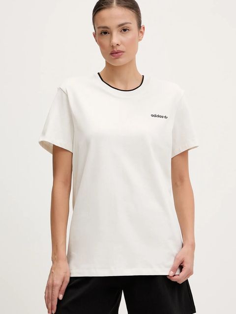 adidas Originals t-shirt bawełniany Graphic Loose T damski kolor biały JC7768 - zdjęcie produktu nr 1