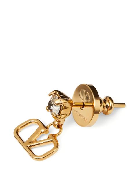 Valentino Garavani VLogo signature crystal-embellished earrings - Gold - zdjęcie produktu nr 2