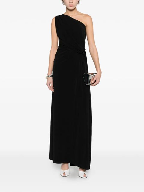 Eleh one-shoulder knotted dress - Black - zdjęcie produktu nr 2