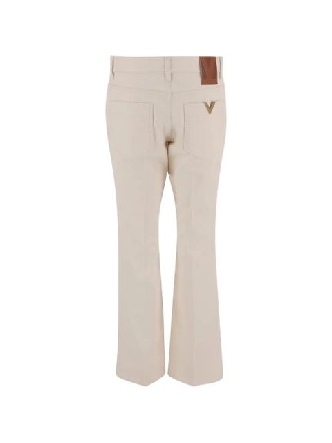 Valentino Garavani logo-patch trousers - Neutrals - zdjęcie produktu nr 2
