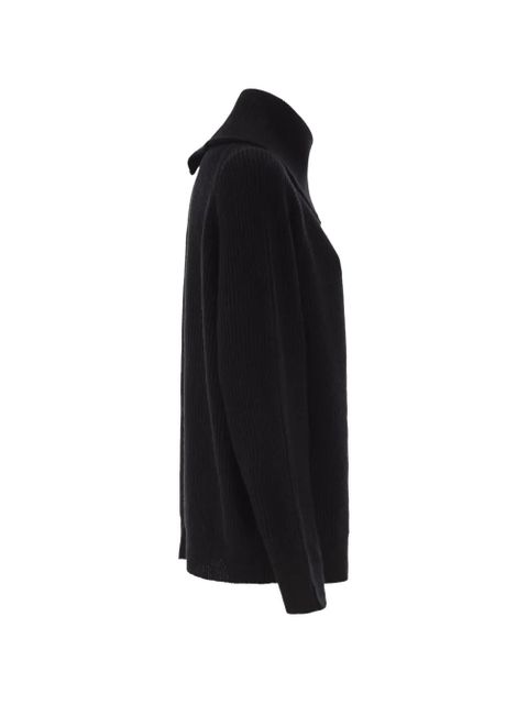 Sportmax zip-up sweater - Black
