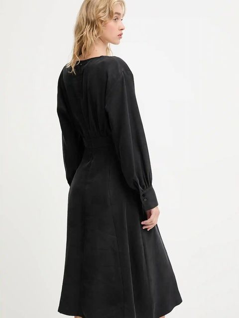 Answear.LAB sukienka kolor czarny mini rozkloszowana - zdjęcie produktu nr 2