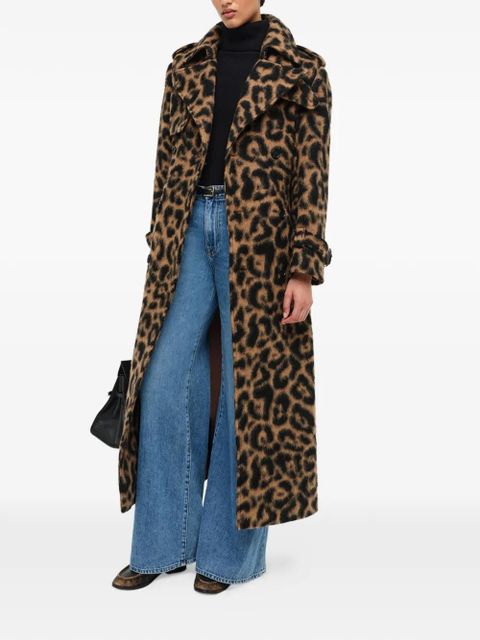 Simkhai Rumi belted leopard coat - Brown - zdjęcie produktu nr 2