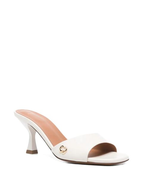 Maje logo embellishment heeled sandals - White - zdjęcie produktu nr 2
