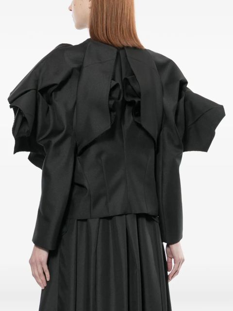 Comme Des Garçons ruffled jacket - Black