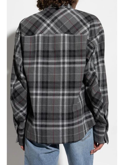 The Attico checked shirt - Grey