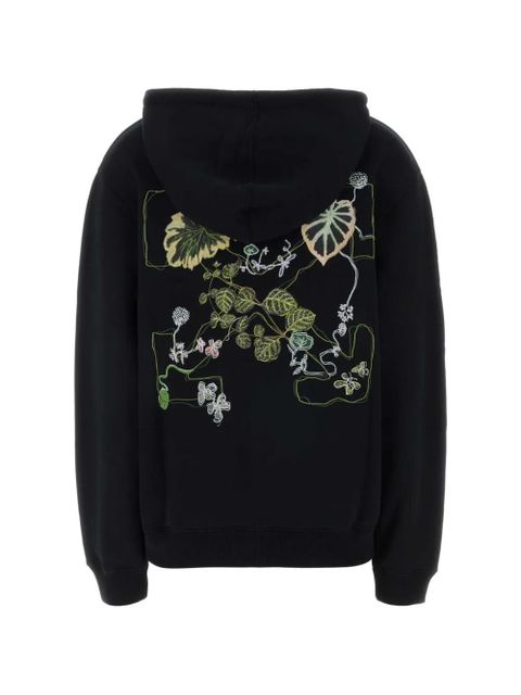 Off-White logo-detail hoodie - Black - zdjęcie produktu nr 2