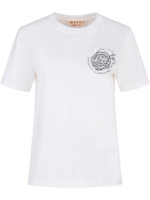 Marni patch-detail t-shirt - White - zdjęcie produktu nr 1