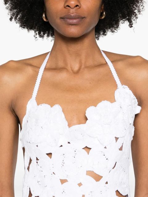 Blumarine open-work mini dress - White