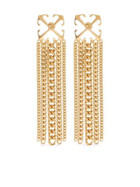 Off-White Arrows-motif drop earrings - Gold - zdjęcie produktu nr 1