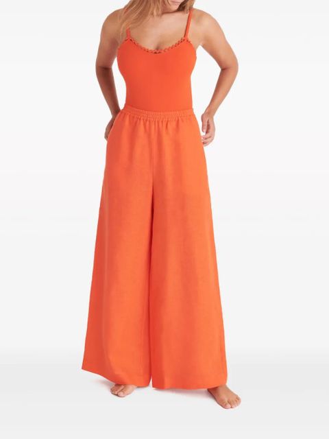 ERES Select wide-leg linen trousers - Orange