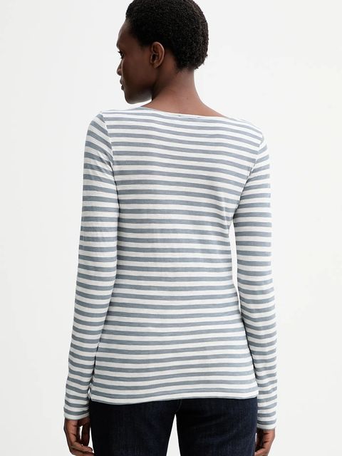 Marc O'Polo longsleeve bawełniany kolor niebieski M10219652597