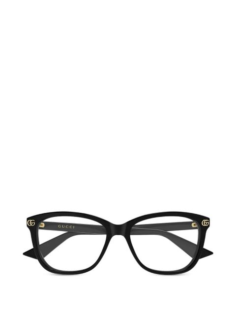 Gucci Eyewear Double G cat-eye glasses - Black - zdjęcie produktu nr 1
