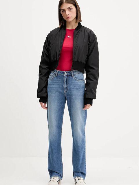 Tommy Jeans t-shirt damski kolor bordowy DW0DW17881 - zdjęcie produktu nr 2