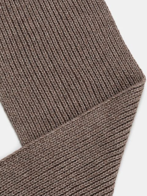 Answear.LAB szalik z wełną damski kolor brązowy gładki