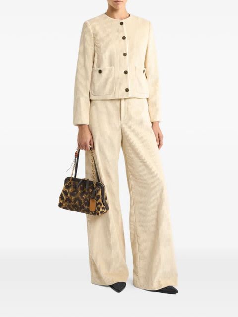 ETRO wide-leg corduroy trousers - Neutrals