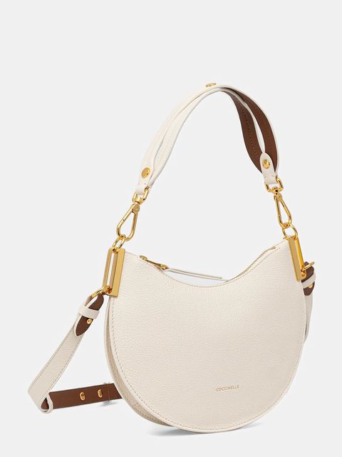 Coccinelle torebka skórzana COCCINELLESUNUP kolor beżowy E1.QKF.13.03.01