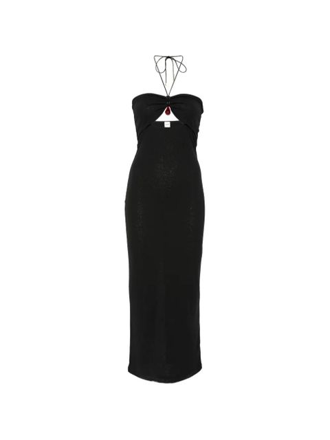 Nanushka halterneck cut-out detail midi dress - Black - zdjęcie produktu nr 1