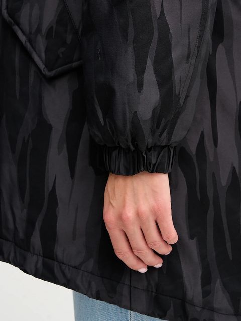 Sisley kurtka kolor czarny przejściowa 25E3LN068