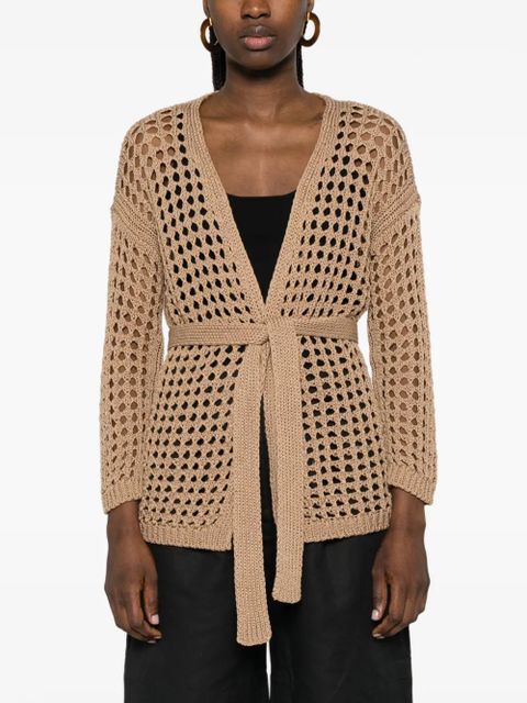 Max Mara Mxpgelo long-sleeve cardigan - Neutrals