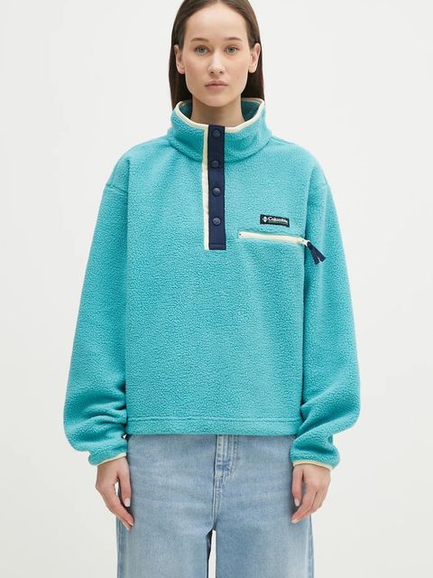 Columbia bluza sportowa Helvetia kolor zielony z aplikacją 2092231 - zdjęcie produktu nr 1