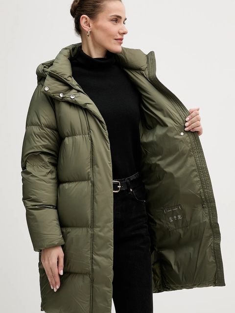 Tommy Hilfiger kurtka puchowa kolor zielony zimowa WW0WW46535