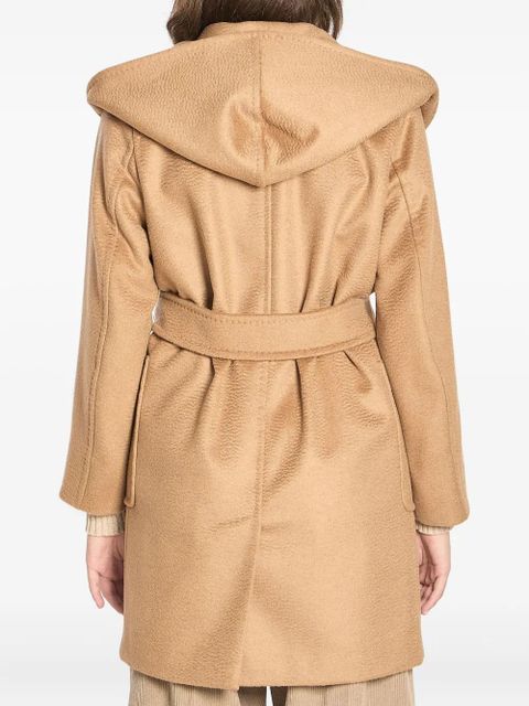 Max Mara hooded belted coat - Brown