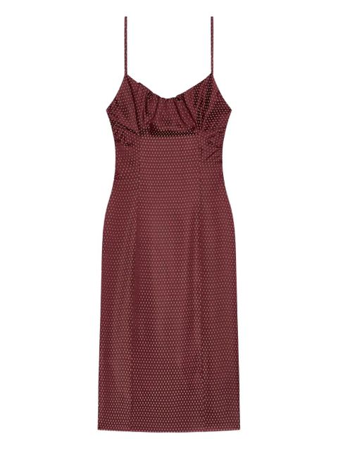 DRIES VAN NOTEN polka-dot pattern midi dress - Red - zdjęcie produktu nr 1