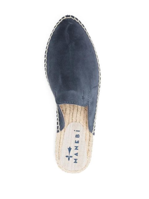 Manebi slip-on suede espadrilles - Blue - zdjęcie produktu nr 2