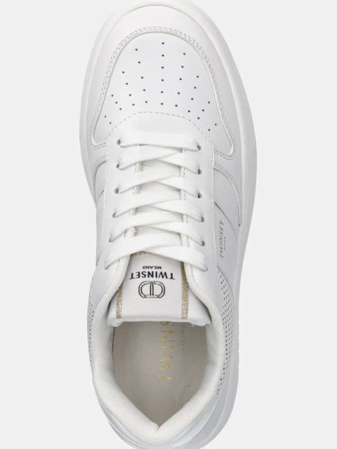 Twinset sneakersy kolor biały 251TCP010