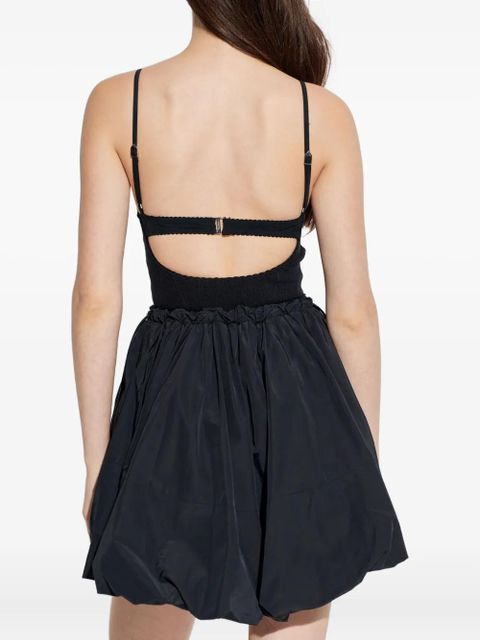 The Attico balloon-hem mini dress - Black