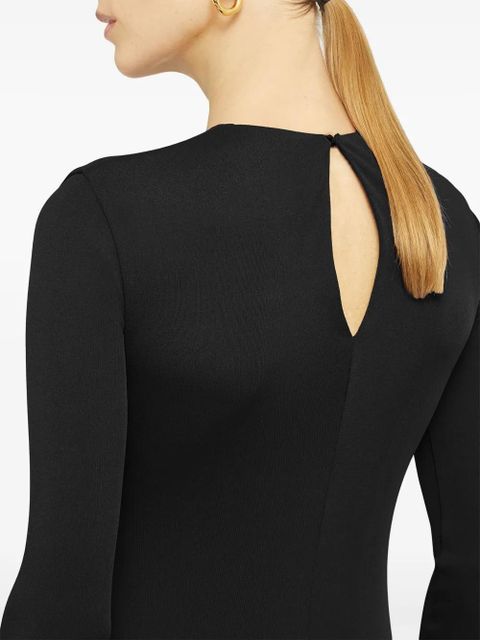 Jil Sander layered-design midi dress - Black