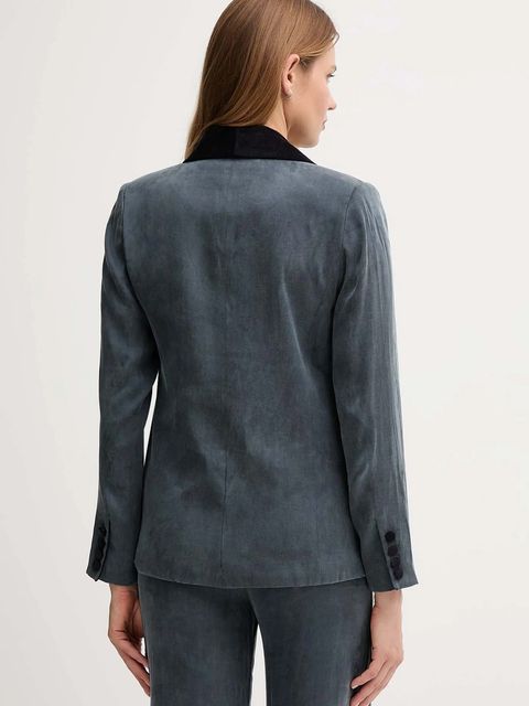 Hoss Intropia marynarka kolor granatowy jednorzędowa gładka 5472061