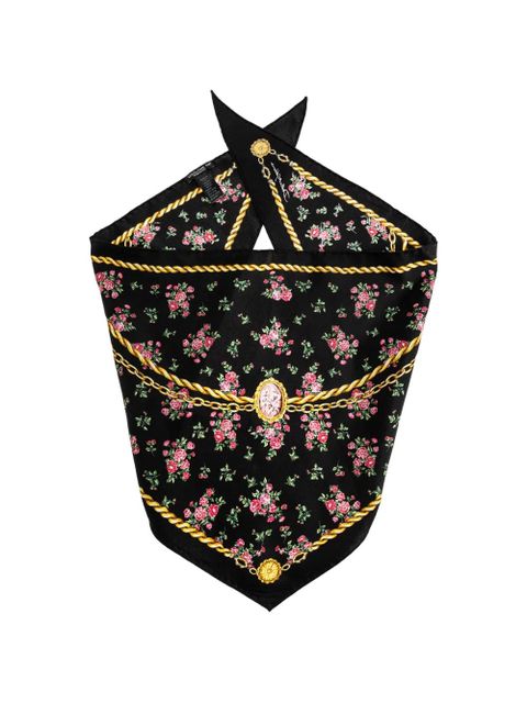Dolce & Gabbana floral scarf - Black - zdjęcie produktu nr 1