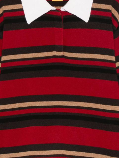 Guest In Residence striped polo shirt - Red