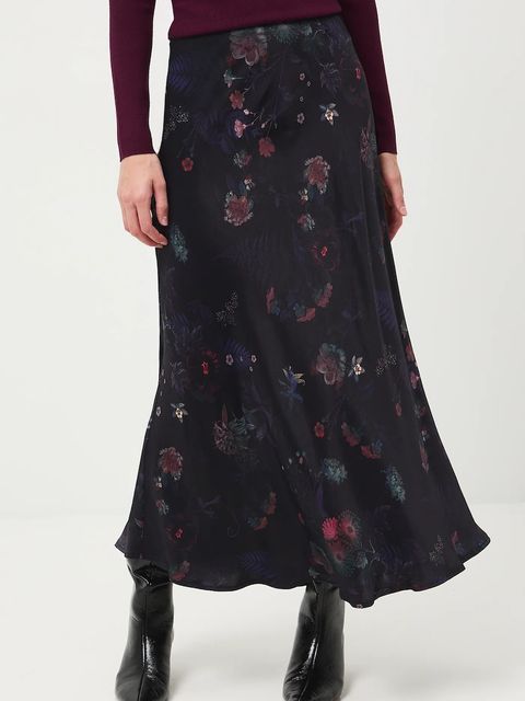 Medicine spódnica kolor czarny maxi rozkloszowana