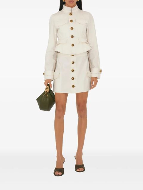 Burberry cropped cotton jacket - White