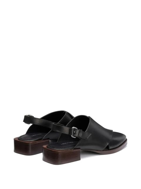 LEMAIRE Cross sandals - Black