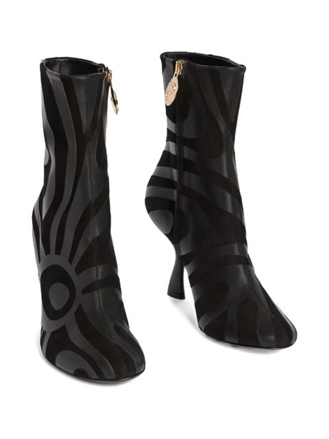 PUCCI marmo print heeled boots - Black