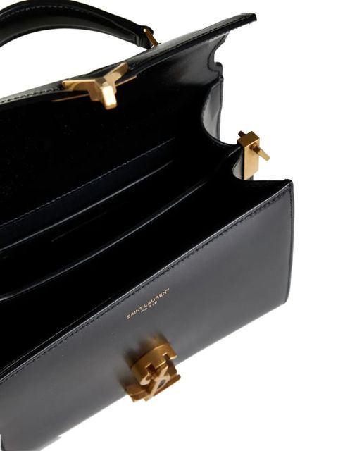 Saint Laurent mini Cassandra monogram tote bag - Black