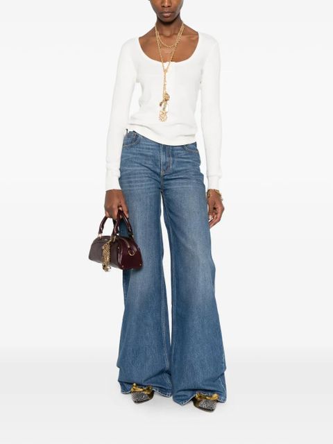 Chloé button long-sleeve T-shirt - White - zdjęcie produktu nr 2