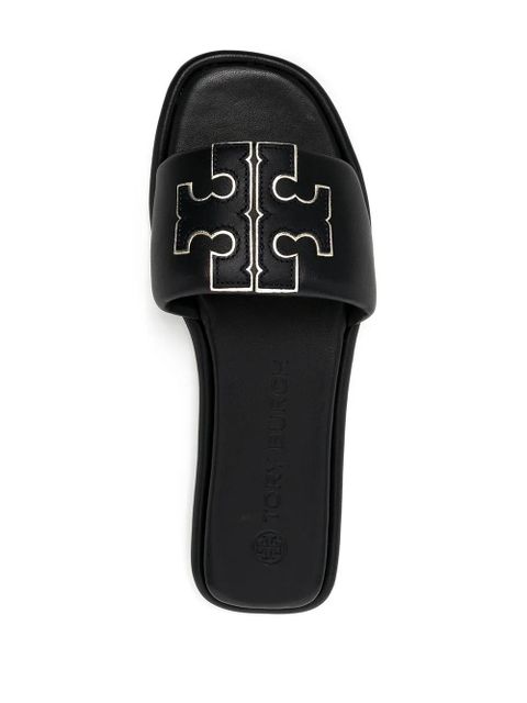 Tory Burch Double T flat sandals - Blue