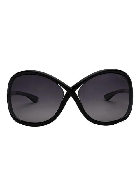 TOM FORD Eyewear oversized butterfly-frame sunglasses - Black