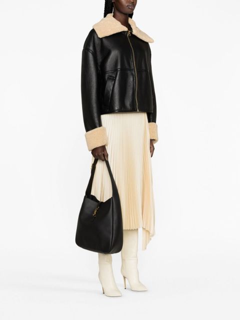 Saint Laurent large Le 5 à 7 leather shoulder bag - Black