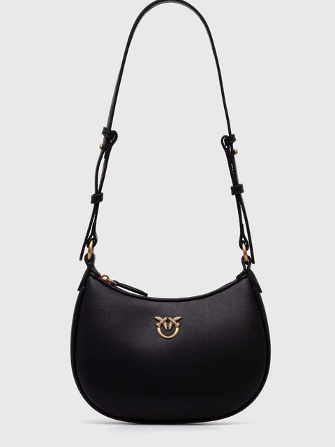 Pinko torebka skórzana kolor czarny 103538 A0F1 - zdjęcie produktu nr 1