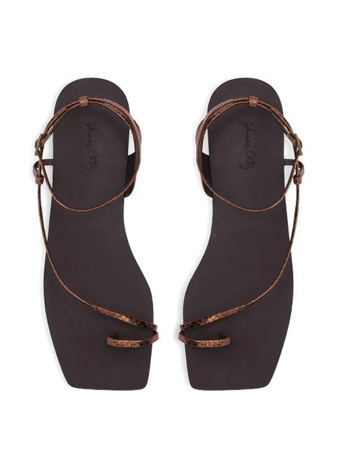 Johanna Ortiz Flamenco Echoes leather sandals - Brown - zdjęcie produktu nr 2