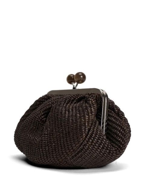 Max Mara small woven top-handle shoulder bag - Brown